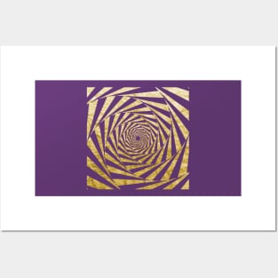 Gold Swirl Posters and Art